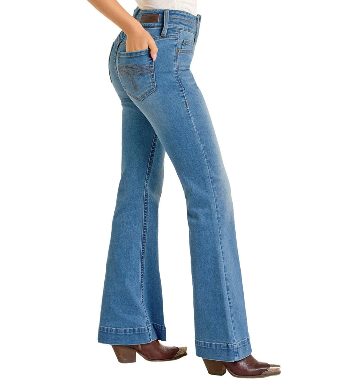 Rock & Roll Cowgirl Jeans - BW5HD06400 - High Rise Trouser