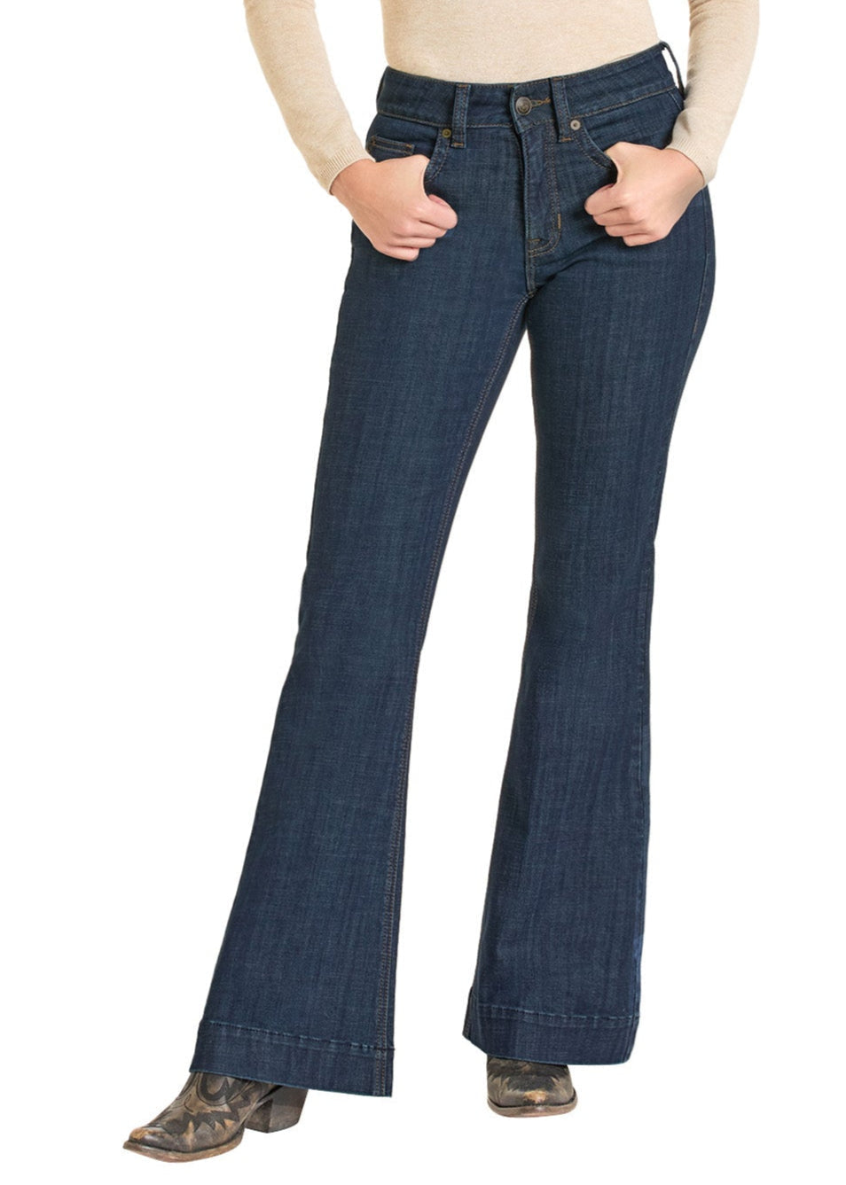 Rock & Roll Cowgirl Jeans - BW5HD07209 - Welt Pocket High Rise Trouser