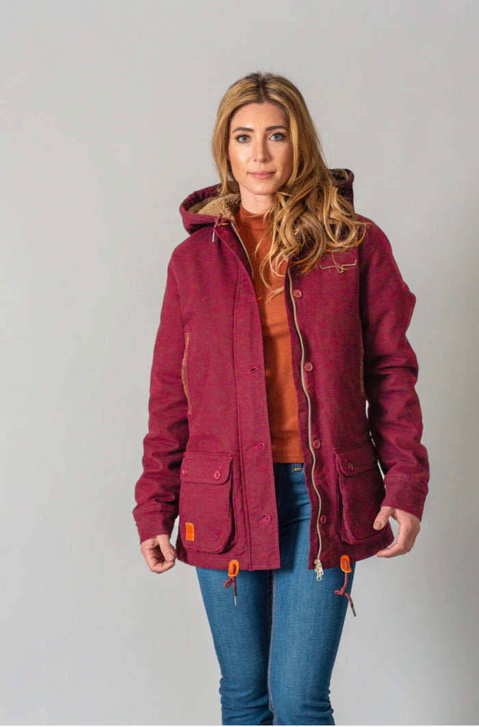 Kimes Ranch Hooded Jacket - AWA Spice Red