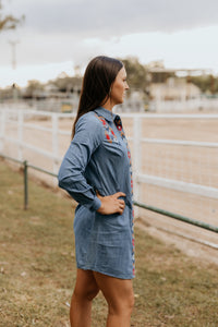 Rock & Roll Mini Shirt Dress (LWD2R06645)