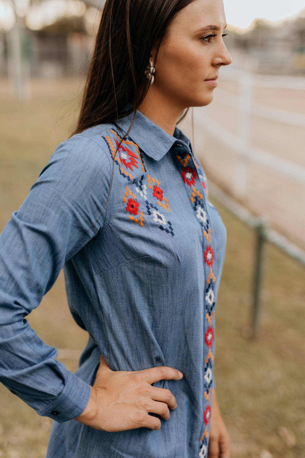 Rock & Roll Mini Shirt Dress (LWD2R06645)