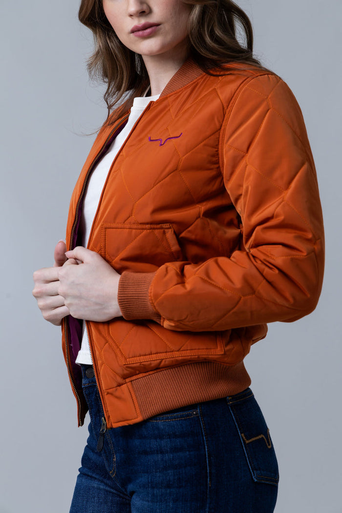 Kimes Ranch Marinos Bomber Jacket - Burnt Orange