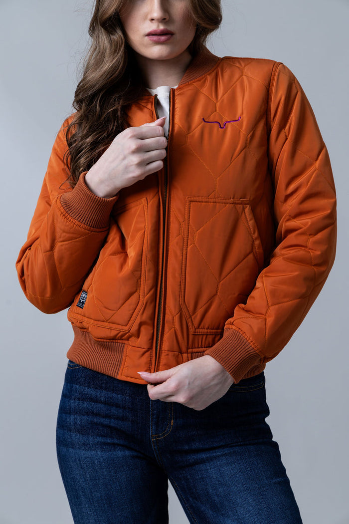 Kimes Ranch Marinos Bomber Jacket - Burnt Orange