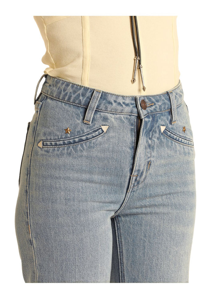 Rock & Roll Cowgirl Jeans - RRWD5HR1AZ - High Rise Trouser