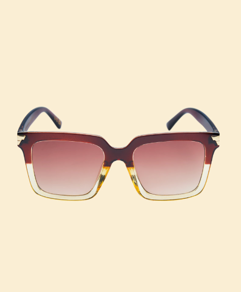 Powder Luxe Fallon Sunglasses - Mahogany/Nude