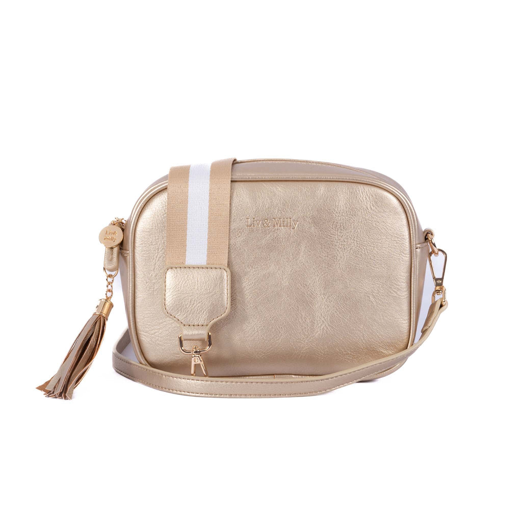 Liv & Milly - Sally Quilted Crossbody (Pink/Orange) main image 1