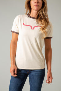 Kimes Ranch Steadfast Ringer Tech Tee - Natural