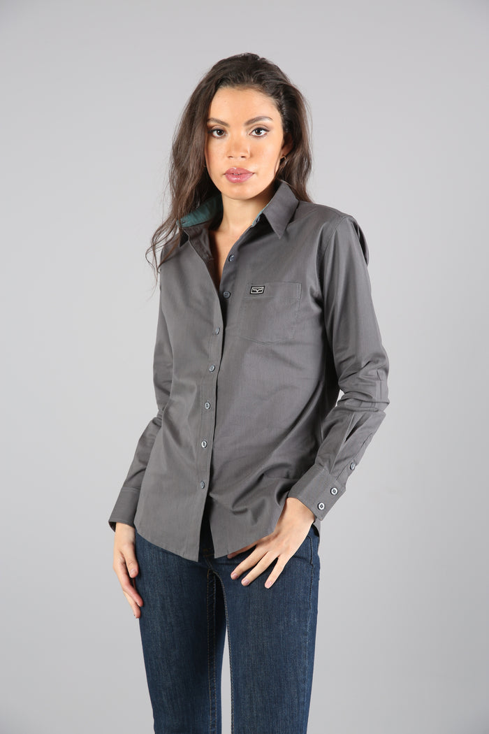 Kimes Ranch Long Sleeved Shirt - Linville Pewter