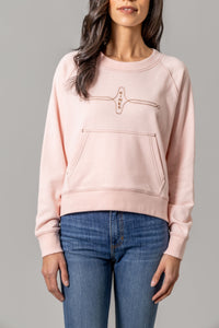 Kimes Ranch Pullover - Gracie Cropped Crewneck (Pink)