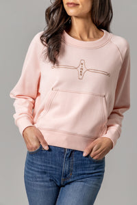 Kimes Ranch Pullover - Gracie Cropped Crewneck (Pink)