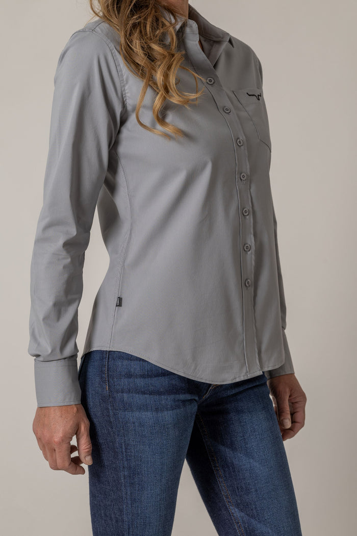 Kimes Ranch Long Sleeved Shirt - KR Team Grey
