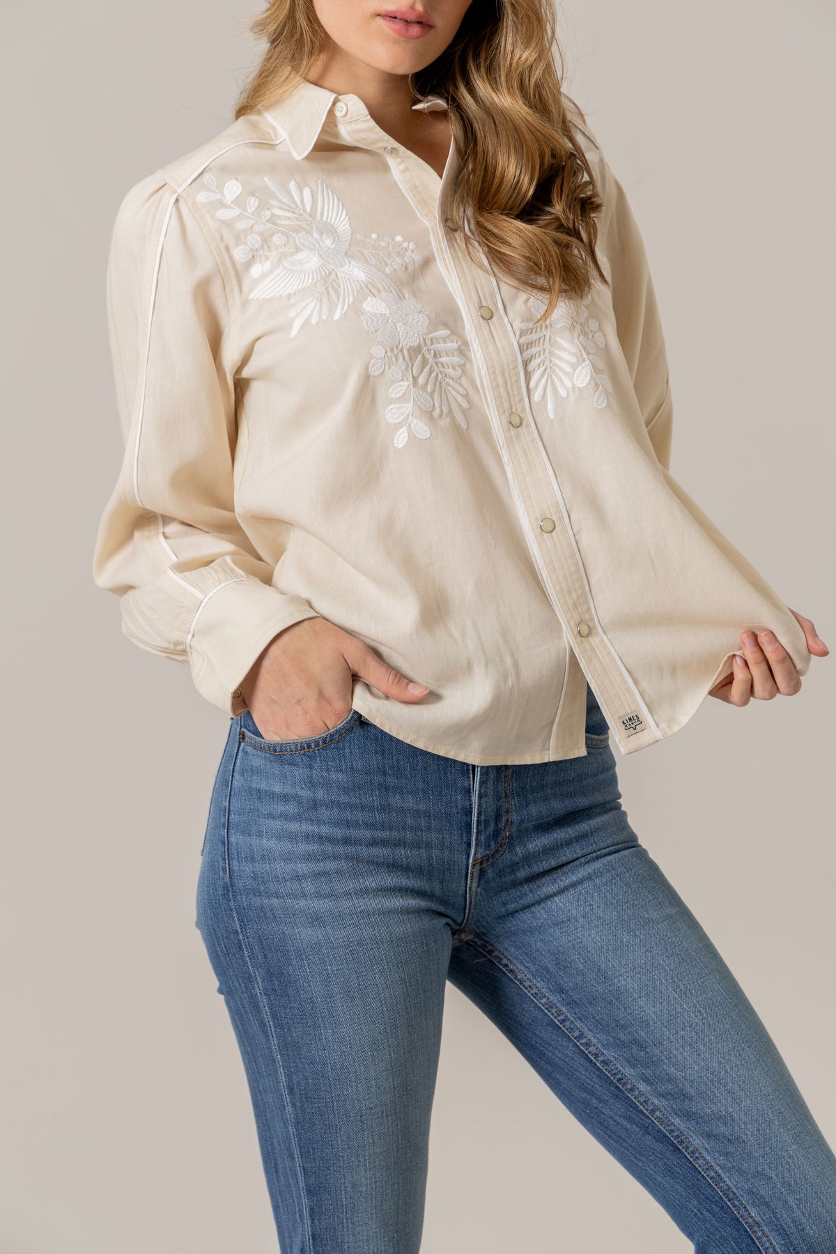 Kimes Ranch Long Sleeved Shirt - Emilia (Natural)
