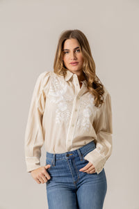 Kimes Ranch Long Sleeved Shirt - Emilia (Natural)
