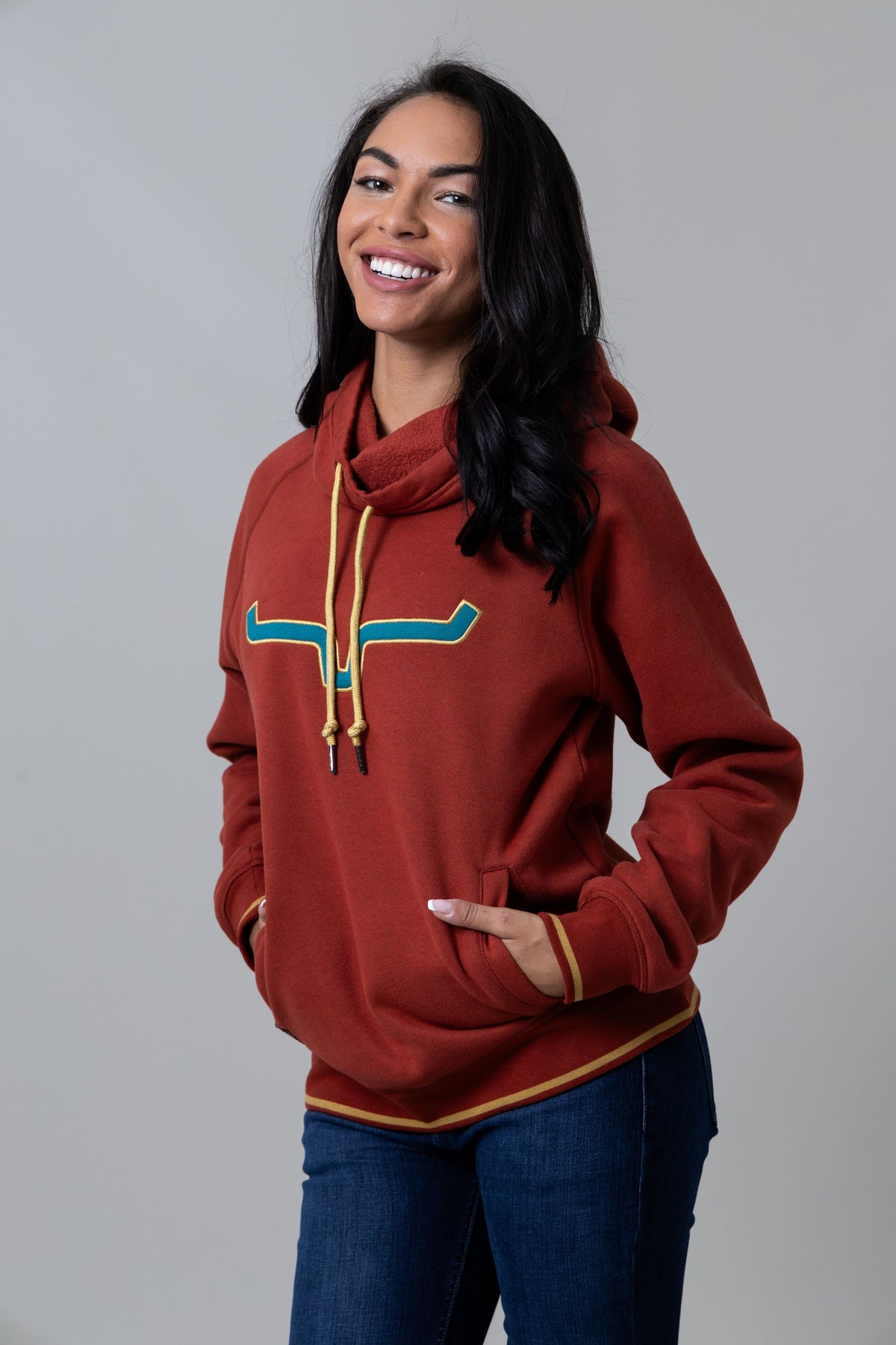 Kimes Ranch Hoodie - Two Scoops Fleece Hoodie (Rust)