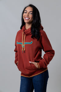 Kimes Ranch Hoodie - Two Scoops Fleece Hoodie (Rust)