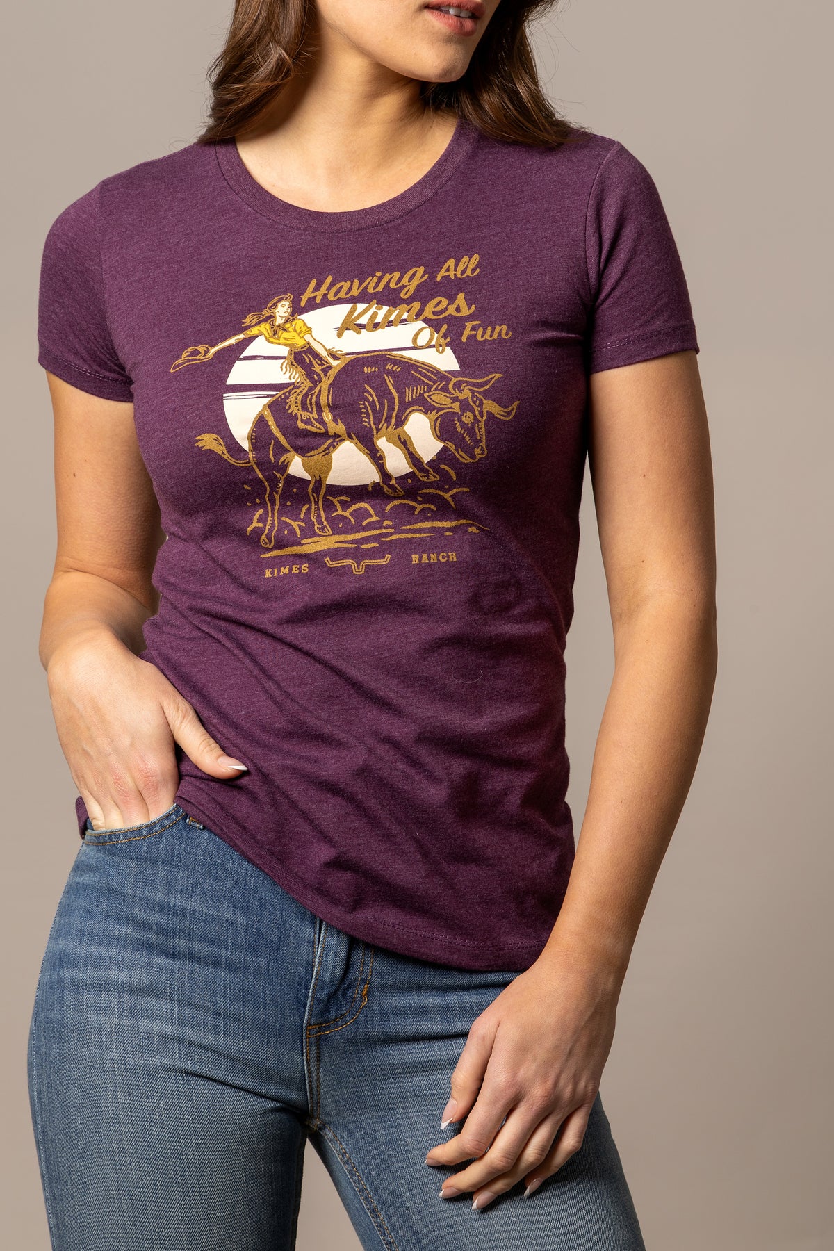 Kimes Ranch Tee - All Kimes of Fun (Plum)