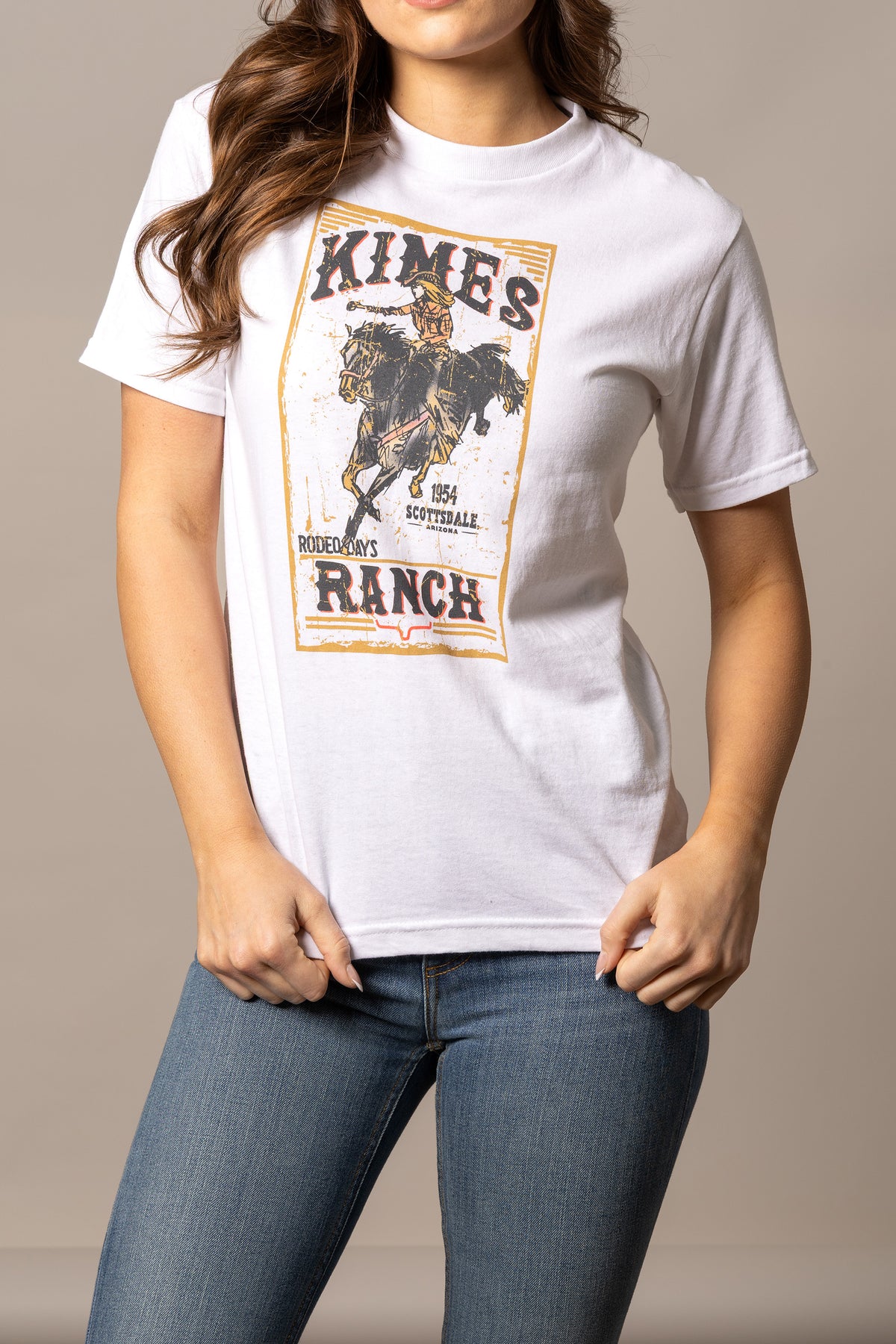 Kimes Ranch Tee - Rodeo Days (White)