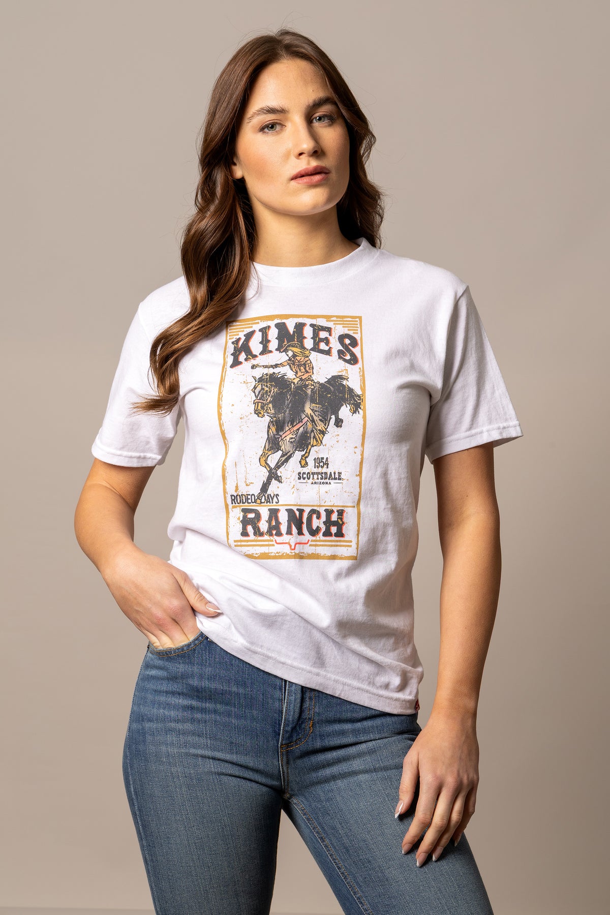 Kimes Ranch Tee - Rodeo Days (White)