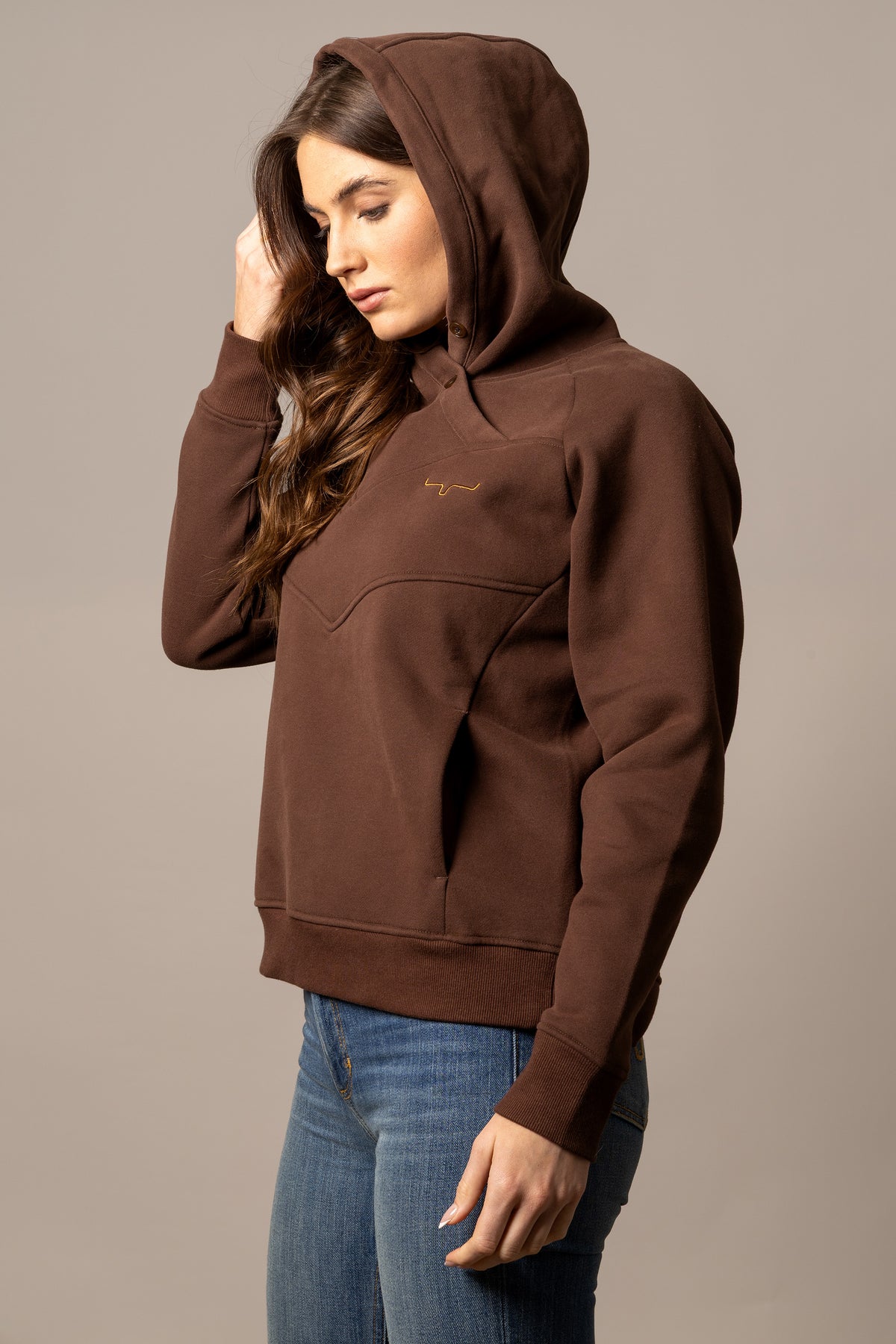 Kimes Ranch Hoodie - Ella (Brown)