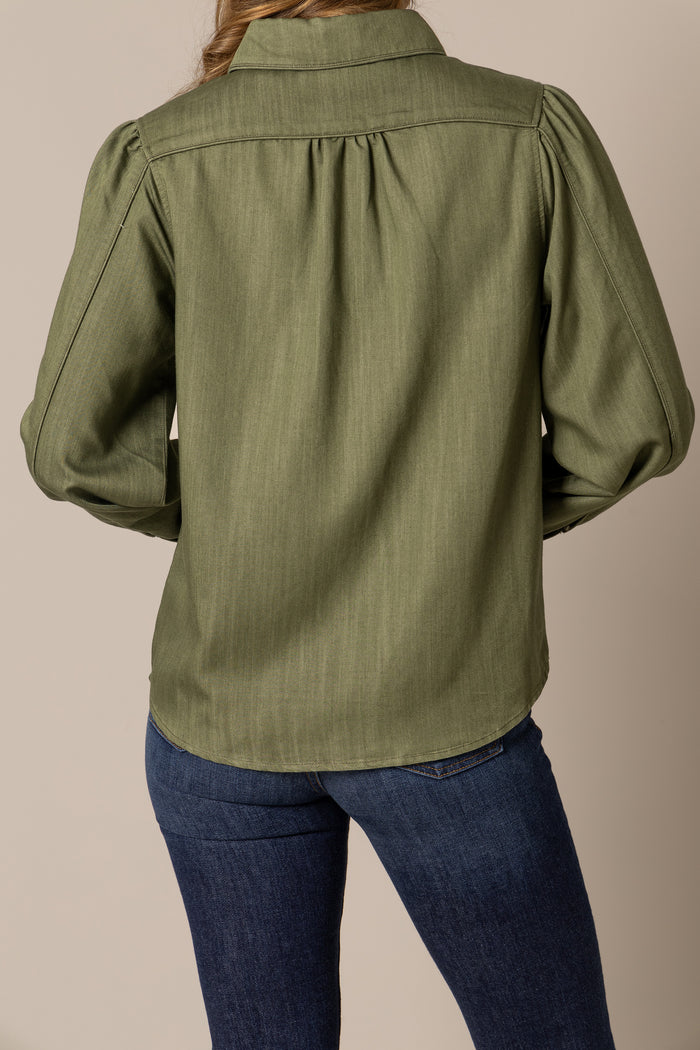 Kimes Ranch Long Sleeved Shirt - Mae (Olive)