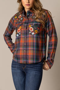 Kimes Ranch Long Sleeved Shirt - Bailey (Cocoa)