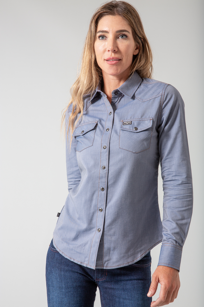 Kimes Ranch Long Sleeved Shirt - Tucson HB Indigo