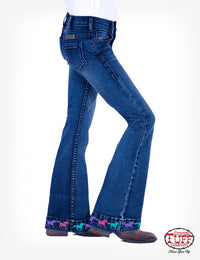 Girl's Cowgirl Tuff Jeans - Ride Fast Trouser