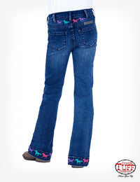 Girl's Cowgirl Tuff Jeans - Ride Fast Trouser