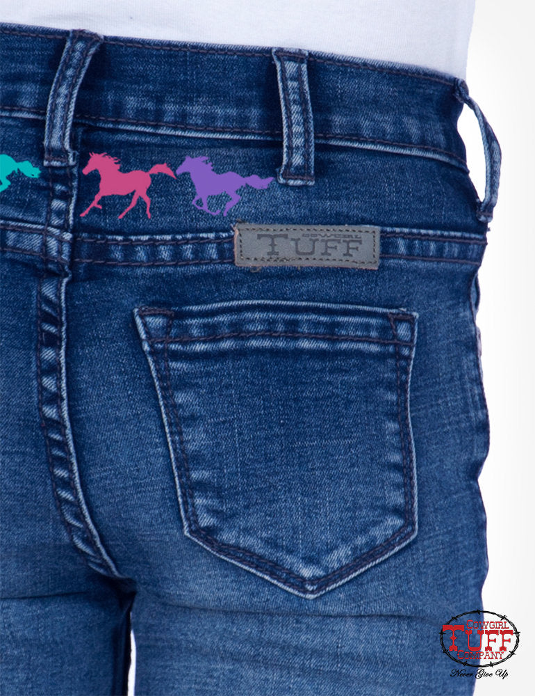 Girl's Cowgirl Tuff Jeans - Ride Fast Trouser