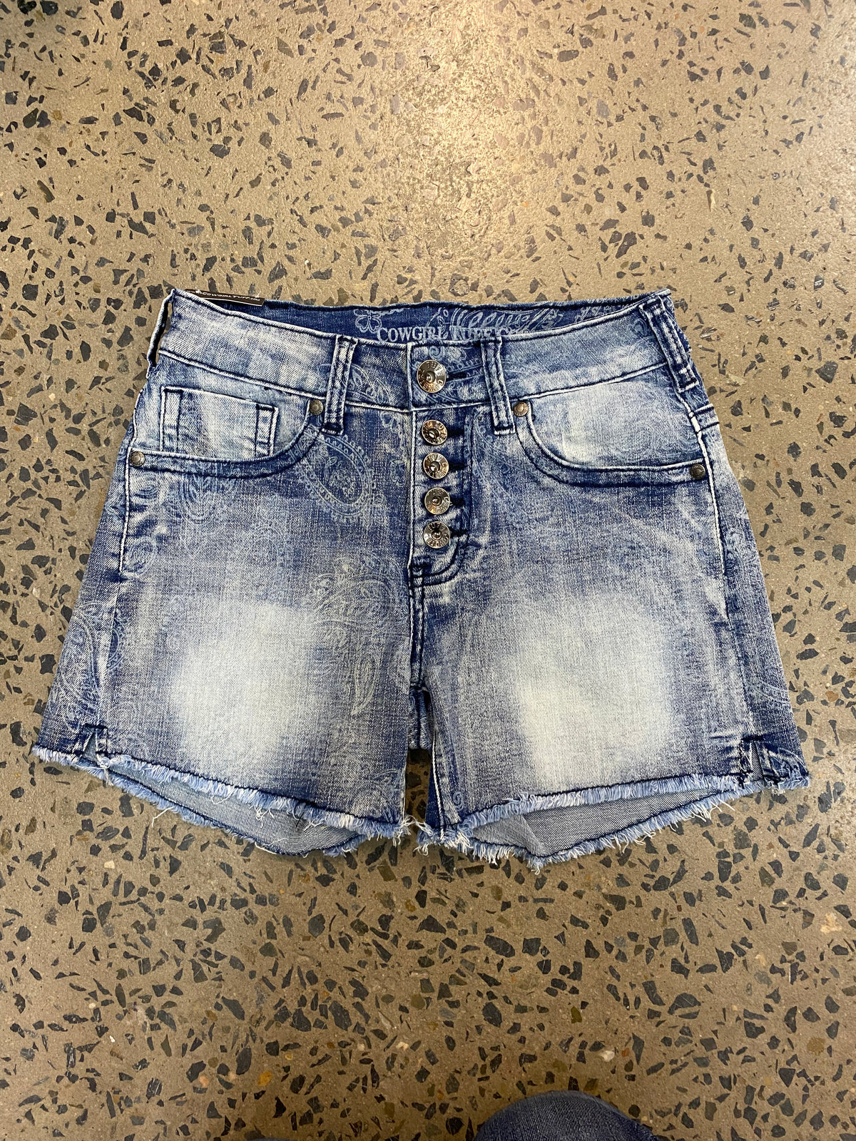 Cowgirl Tuff Shorts - Paisley Shorts