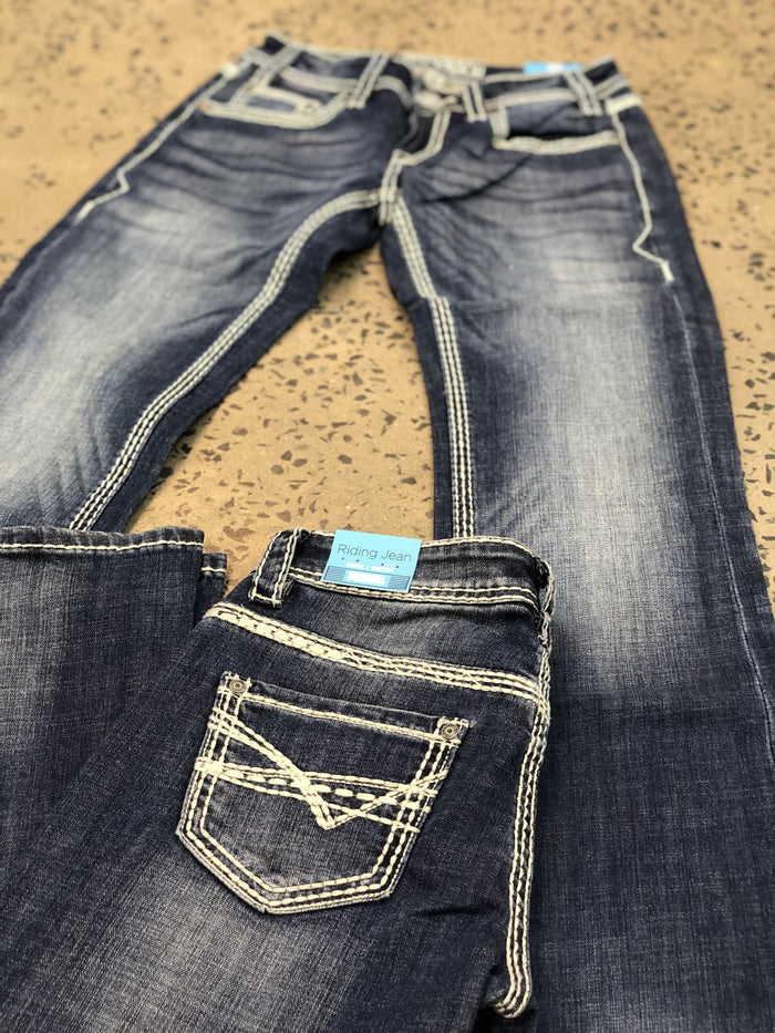 Rock & Roll Cowgirl Jeans - W7-9516 - Low Rise Riding Fit