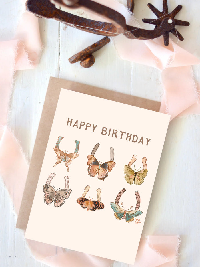 Birthday Card - Moth Butterfly