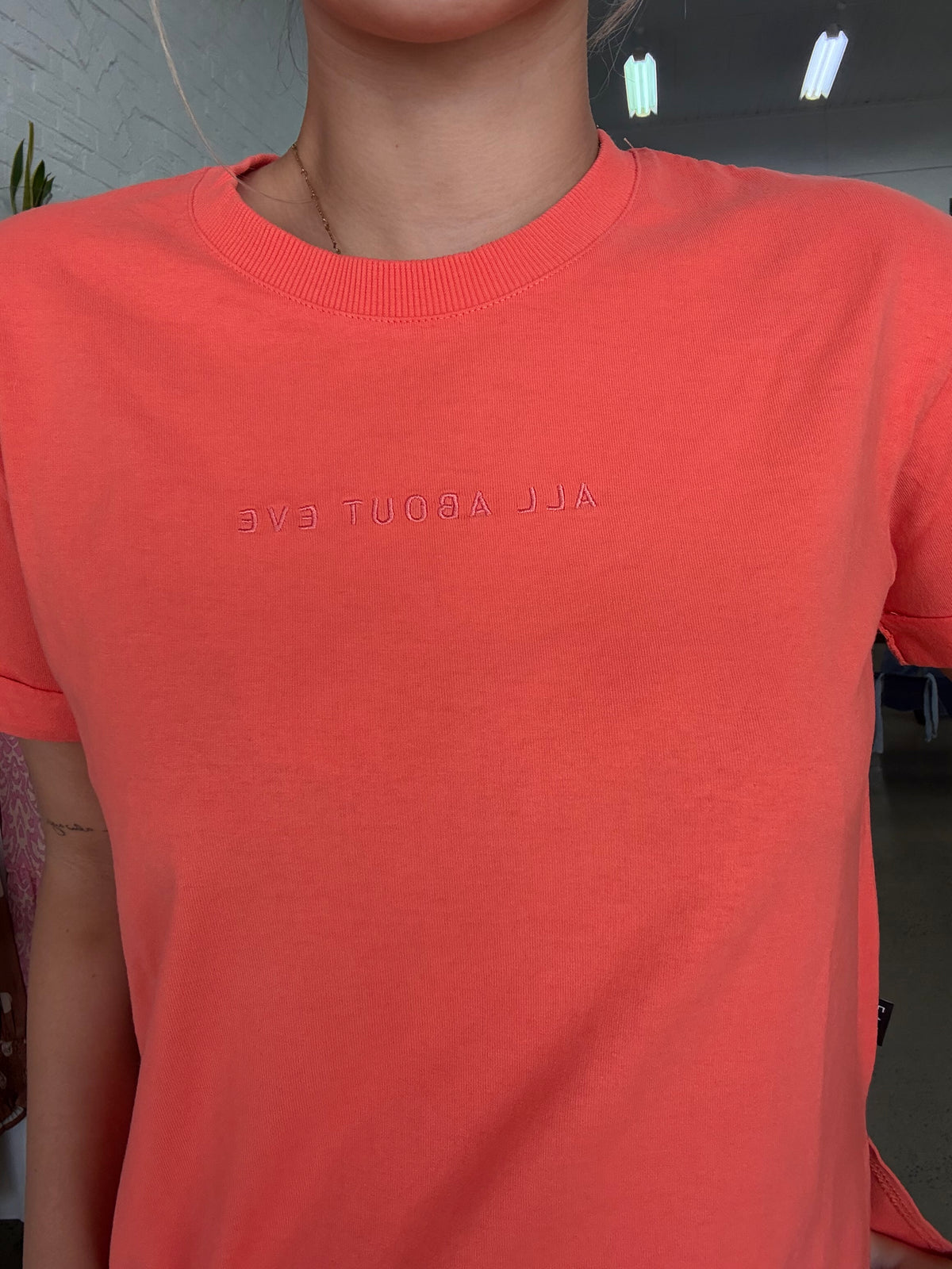 AAE Washed Tee - Coral