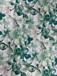 Western Wild Rag - Watercolour Periwinkles (Green)