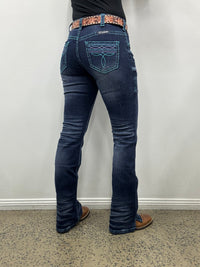 Cowgirl Tuff Jeans - Colorful Bootstitch