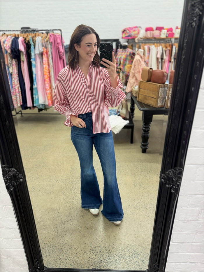 Rylan Top - Red Stripe