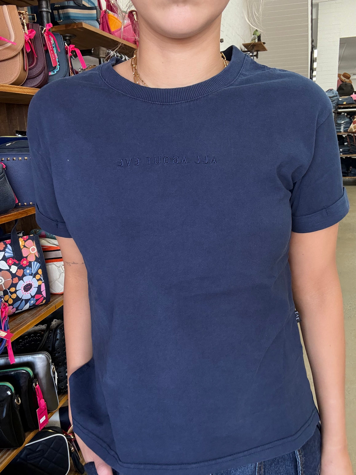 AAE Washed Tee - Navy