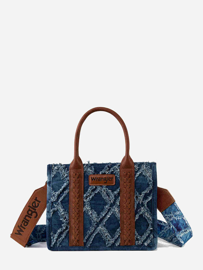 Wrangler Denim Frayed Tote (WG2202-8120SJN)