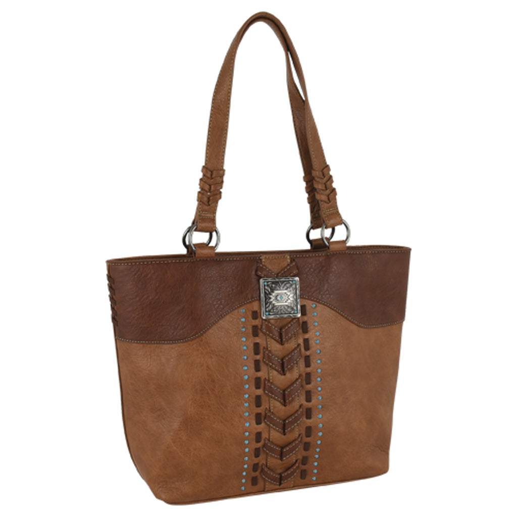 Western Handbag - Justin Chevron Stitch