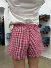 Lani Short - Red Gingham