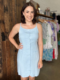 Peony Dress - Ice Blue