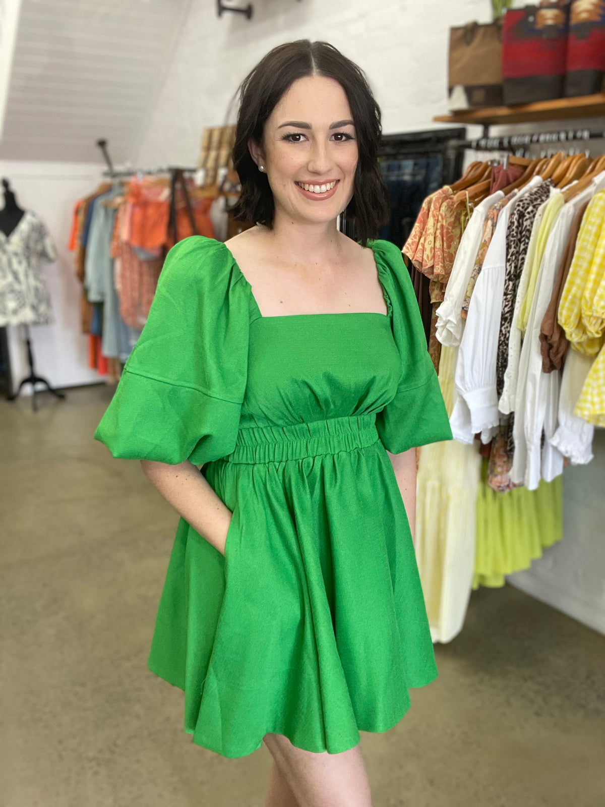 Alice Dress - Lime