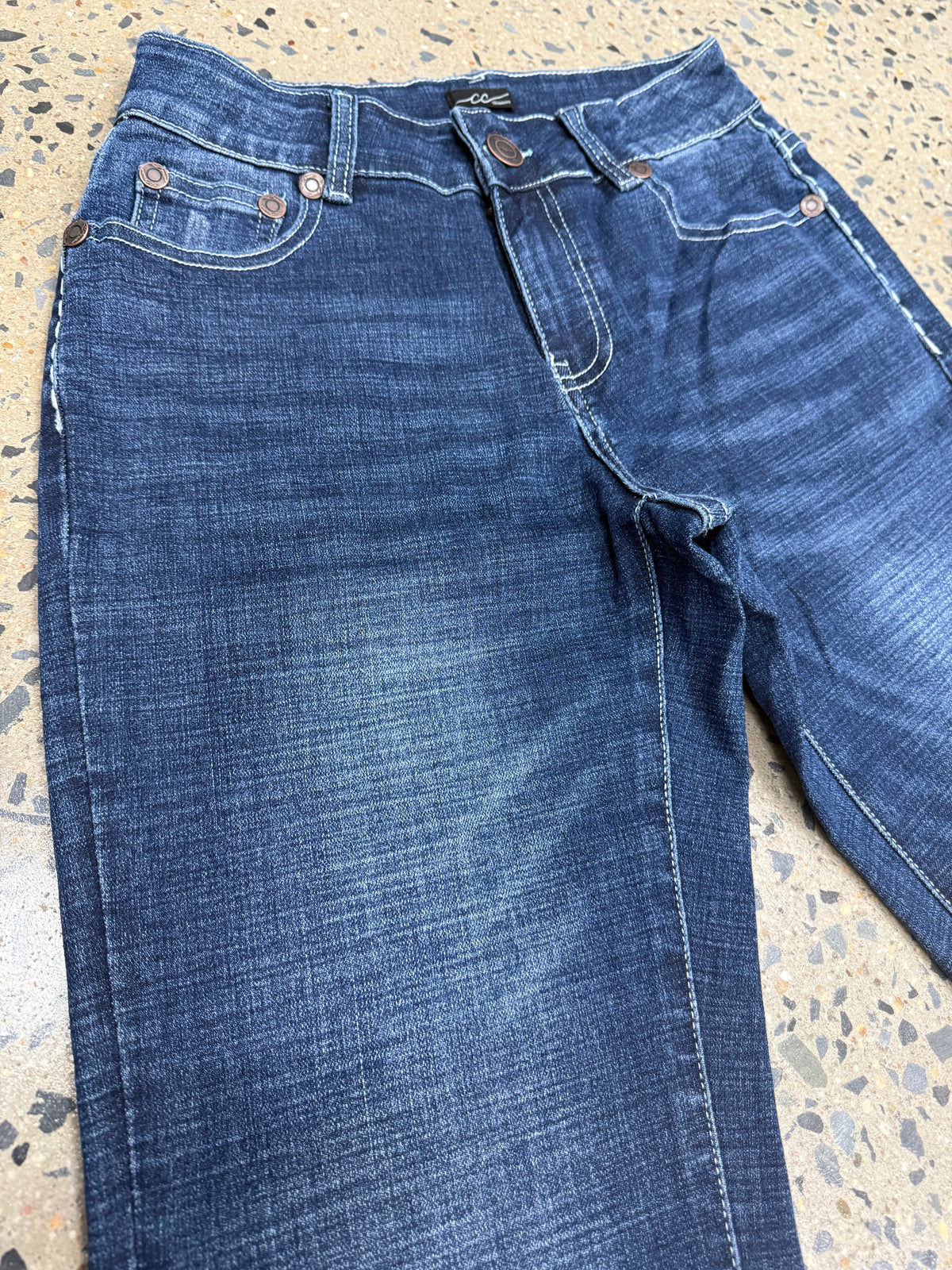 CC Western Jeans - Wide Leg Dark Blue Wash Trouser II