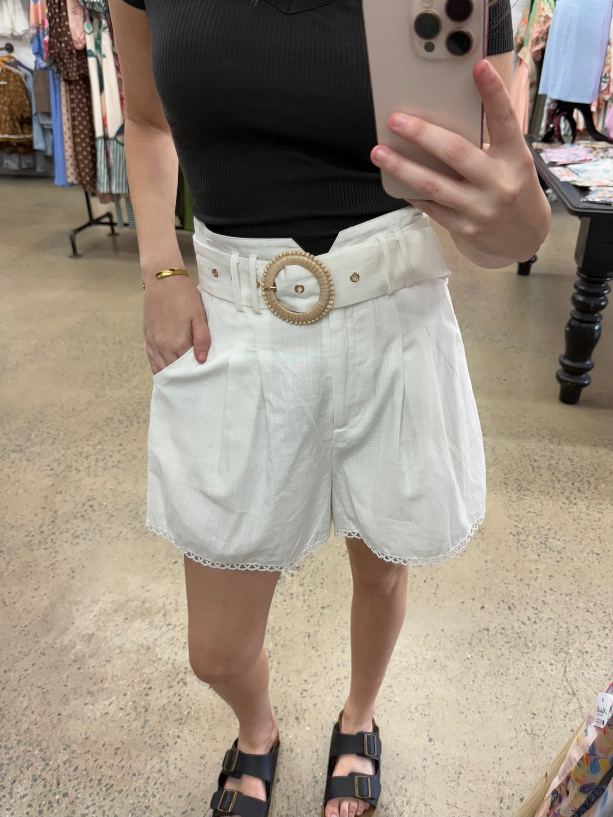 Wattle Shorts - White