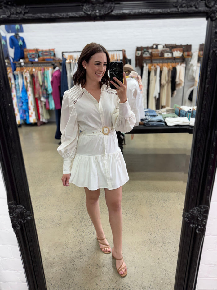 Mildread Dress - White