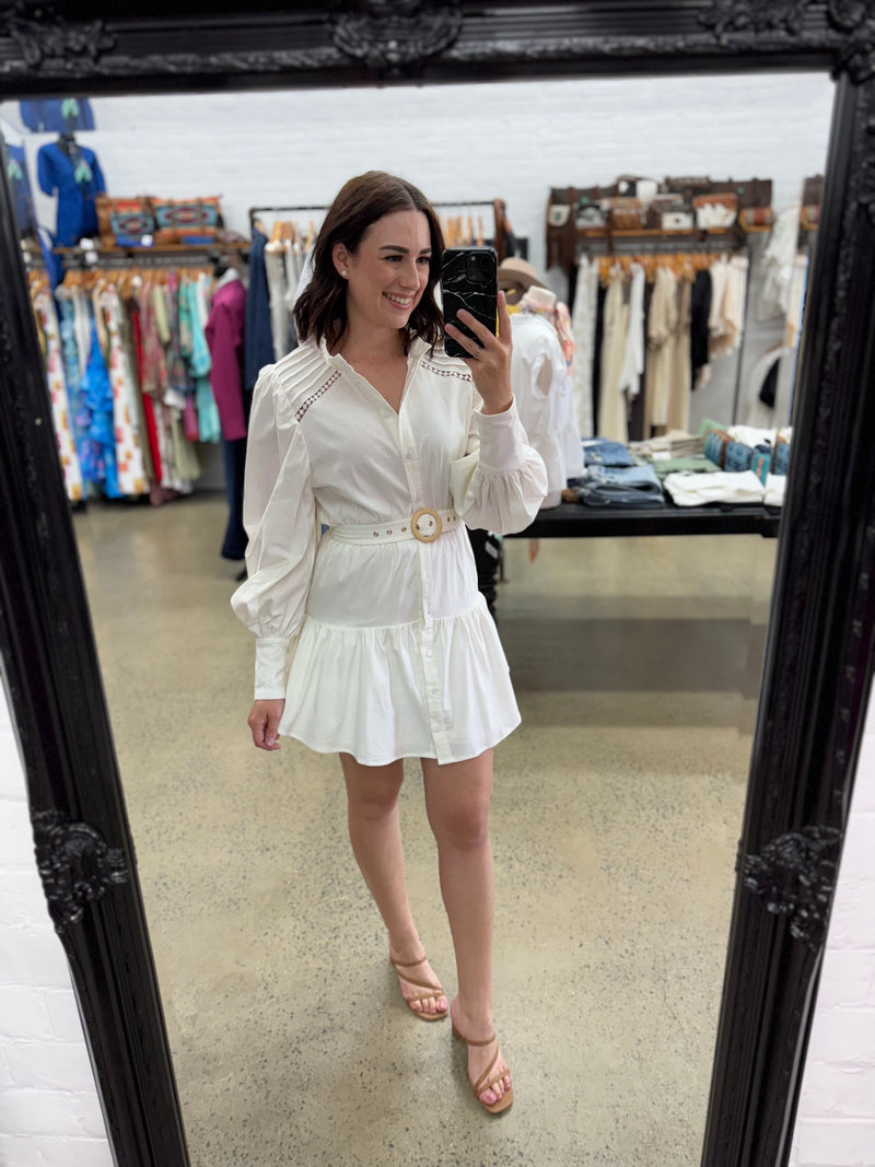 Mildread Dress - White