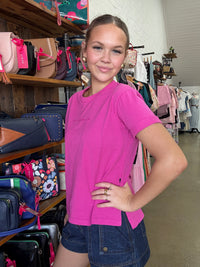 AAE Washed Tee - Fuschia