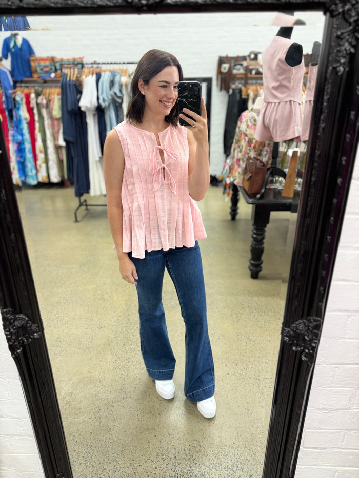 Willow Top - Pink Bow