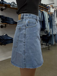 Margot Mini Skirt - Denim