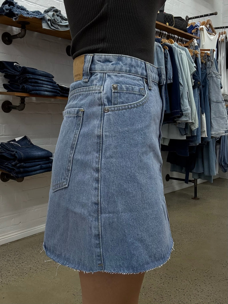 Margot Mini Skirt - Denim
